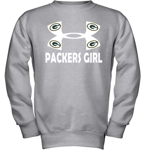 NFL Green Bay Packers Girl Under Armour Football Sports Youth Hoodie