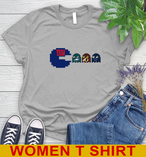 New York Giants NFL Football Pac Man Champion Women's T-Shirt 5