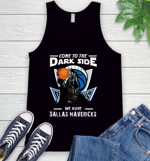 NBA Come To The Dark Side We Have Dallas Mavericks Star Wars Darth Vader Basketball Tank Top