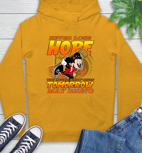 Ottawa Senators NHL Hockey ootball Mickey Disney Never Lose Hope Hoodie 2