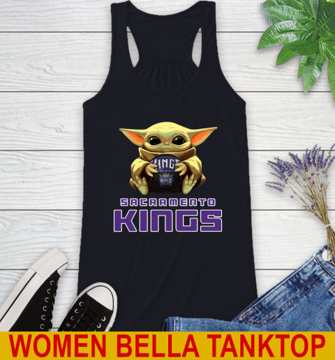 NBA Basketball Sacramento Kings Star Wars Baby Yoda Shirt 46