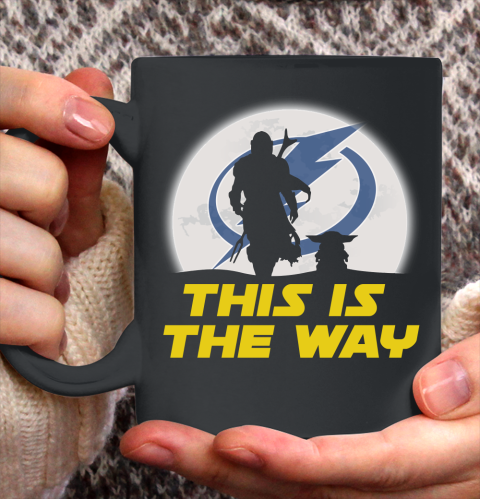 Tampa Bay Lightning NHL Ice Hockey Star Wars Yoda And Mandalorian This Is The Way Ceramic Mug 11oz 2