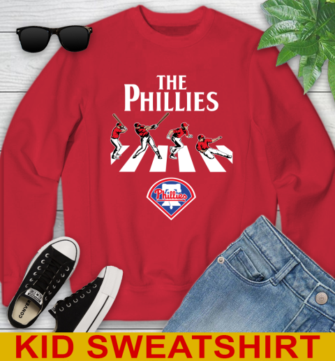 MLB Baseball Philadelphia Phillies The Beatles Rock Band Shirt Youth Sweatshirt 7