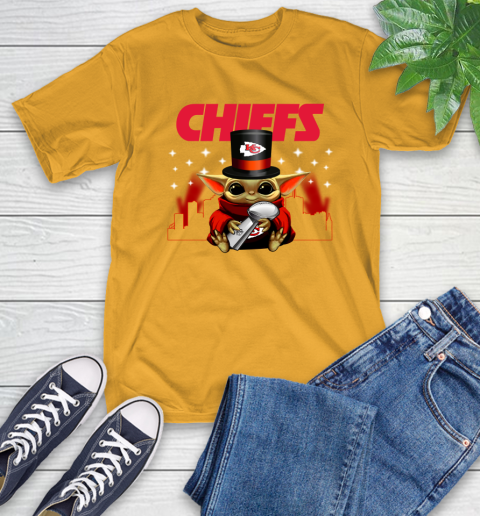 Super Bowl Baby Yoda Loves The Kansas City Chiefs Star Wars NFL Shirts 2