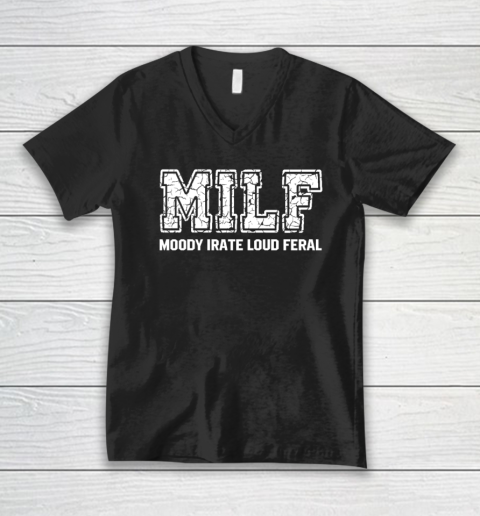 MILD Moody Irate Loud Feral V-Neck T-Shirt