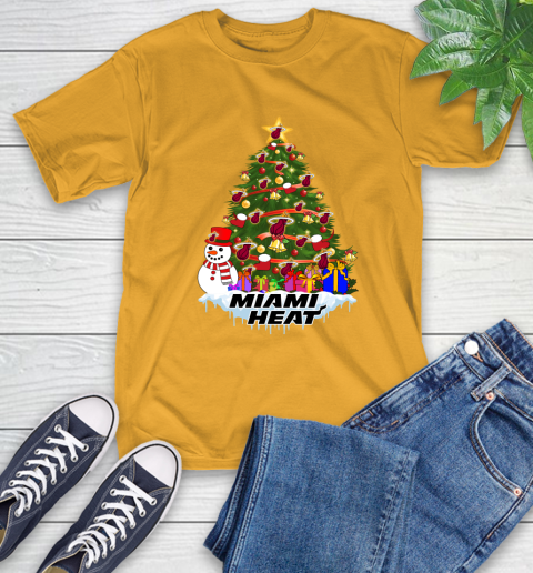 Miami Heat Merry Christmas NBA Basketball Sports T-Shirt - Image 4