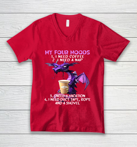 My Four Moods Glumy Dragon V-Neck T-Shirt 6