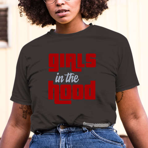 Air Jordan 11 Gym Red Matching Sneaker Tshirt Jason For Woman For Girl Girls In The Hood White Jordan Shirt