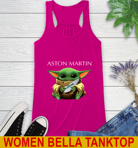 Star Wars Baby Yoda Hugs Aston Martin Car Shirt 42