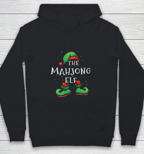 Mahjong Christmas Elf Group Matching Family Gift Youth Hoodie