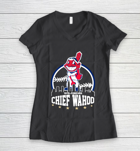 Chief Wahoo Shirt Cleveland Indians 1915 Forever Women's V-Neck T-Shirt