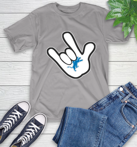 Detroit Lions NFL Football Mickey Rock Hand Disney T-Shirt 6