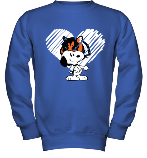 I Love Cincinnati Bengals Snoopy In My Heart NFL Sweatshirt 