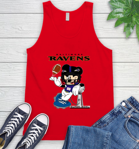 NFL Baltimore Ravens Mickey Mouse Disney Super Bowl Football T Shirt Tank Top 6