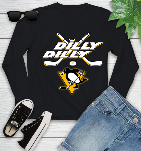 NHL Pittsburgh Penguins Dilly Dilly Hockey Sports Youth Long Sleeve 2