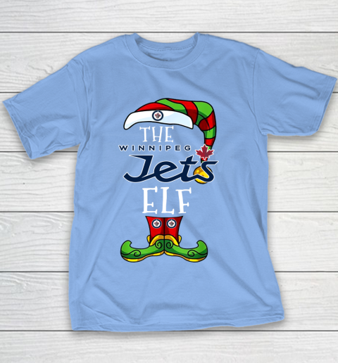 Winnipeg Jets Christmas ELF Funny NHL Youth T-Shirt 8