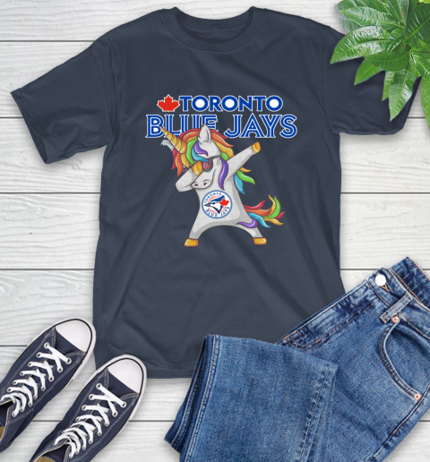Toronto Blue Jays MLB Baseball Funny Unicorn Dabbing Sports T-Shirt 16