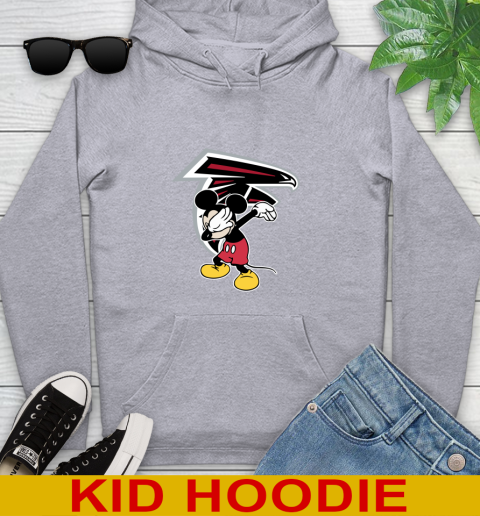 Atlanta Falcons NFL Football Dabbing Mickey Disney Sports Youth Hoodie 6