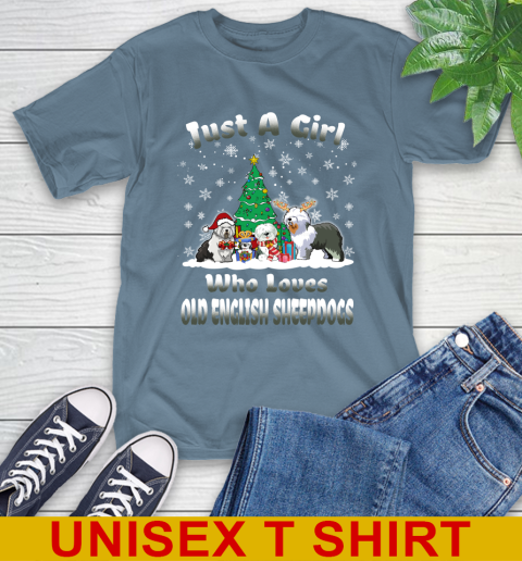Christmas Just a girl who love old english sheepdogs dog pet lover 8