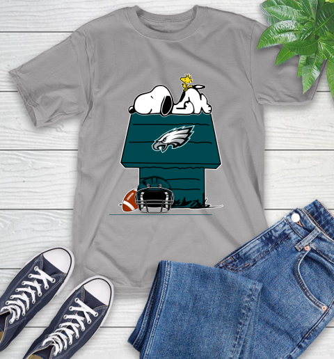 Philadelphia Eagles NFL Football Snoopy Woodstock The Peanuts Movie T-Shirt 6