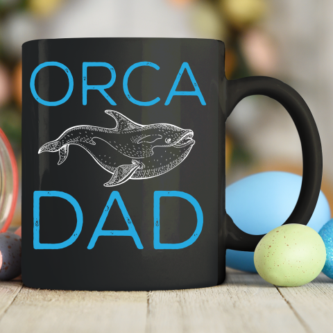 Funny Orca Lover Graphic for Boys Men Dads Whale Ceramic Mug 11oz
