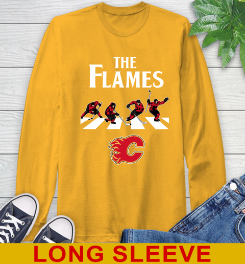 NHL Hockey Calgary Flames The Beatles Rock Band Shirt Long Sleeve T-Shirt 2