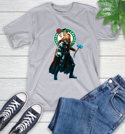 NBA Thor Avengers Endgame Basketball Boston Celtics T-Shirt 6