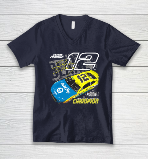 Ryan Blaney Championship For Fan V-Neck T-Shirt 2