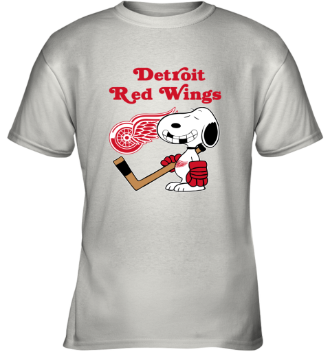 Detroit Red Wings Ice Hockey Broken Teeth Snoopy NHL Youth T-Shirt