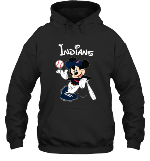 Baseball Mickey Team Cleveland Indians Hoodie
