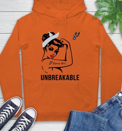 NBA San Antonio Spurs Girl Unbreakable Basketball Sports Hoodie 3