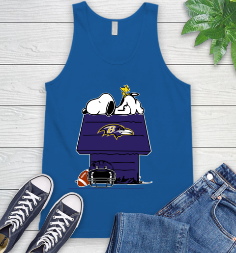 Baltimore Ravens NFL Football Snoopy Woodstock The Peanuts Movie Tank Top 5