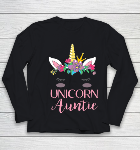 Unicorn Auntie Funny Mother s Day For Aunt Mom Grandma Youth Long Sleeve