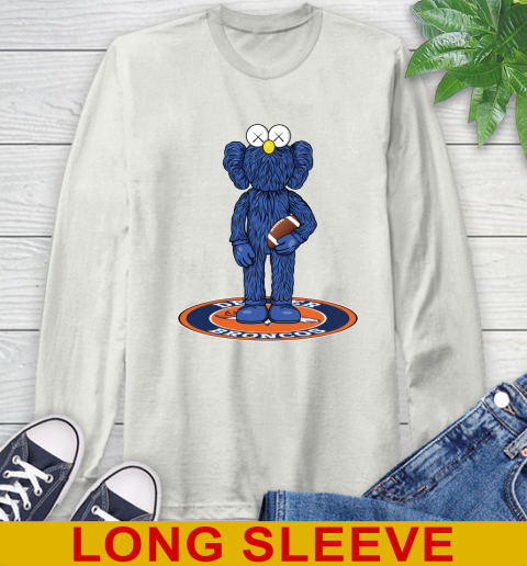 NFL Football Denver Broncos Kaws Bff Blue Figure Shirt Long Sleeve T-Shirt 12