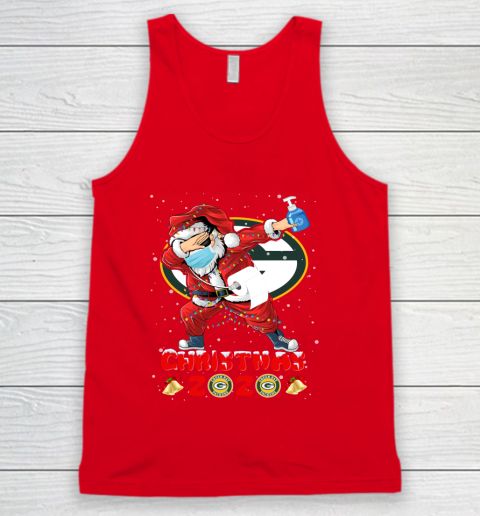 Green Bay Packers Funny Santa Claus Dabbing Christmas 2020 NFL Tank Top 5