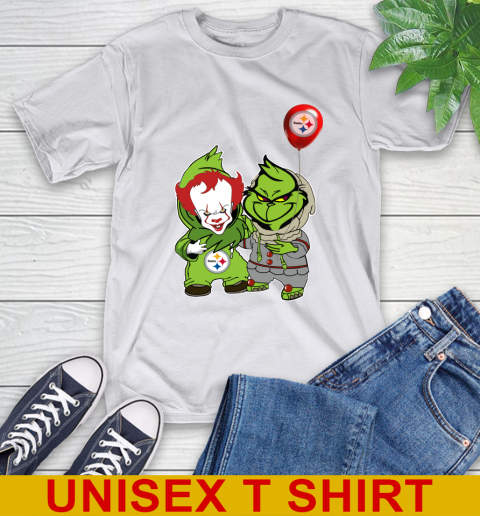 Pittsburgh Steelers Baby Pennywise Grinch Christmas NFL Football T-Shirt 12