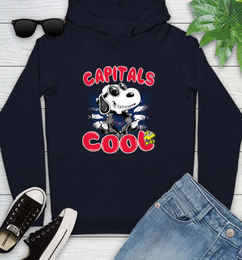 NHL Hockey Washington Capitals Cool Snoopy Shirt Youth Hoodie 3