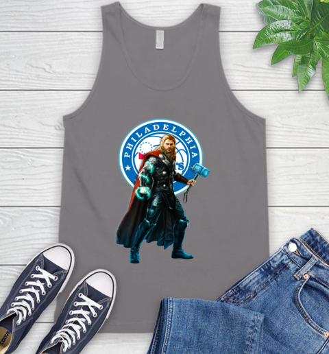 NBA Thor Avengers Endgame Basketball Philadelphia 76ers Tank Top 7