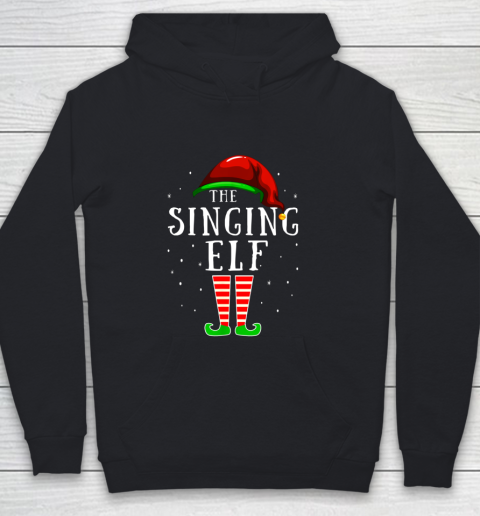 Singing Elf Matching Family Group Christmas Party Pajama Youth Hoodie