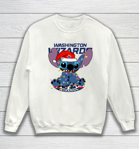 Washington Wizards NBA noel stitch Basketball Christmas Sweatshirt