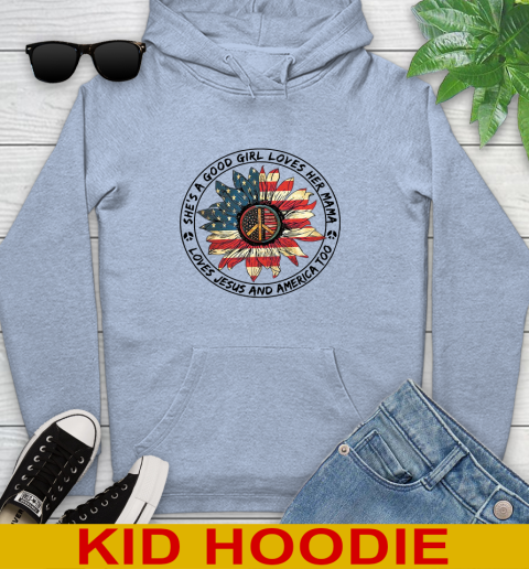 America sunflower she's a good girl loves her mama shirt 118