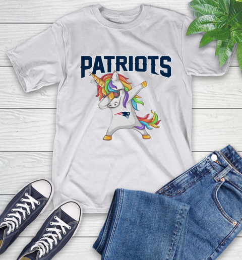 New England Patriots NFL Football Funny Unicorn Dabbing Sports T-Shirt 24
