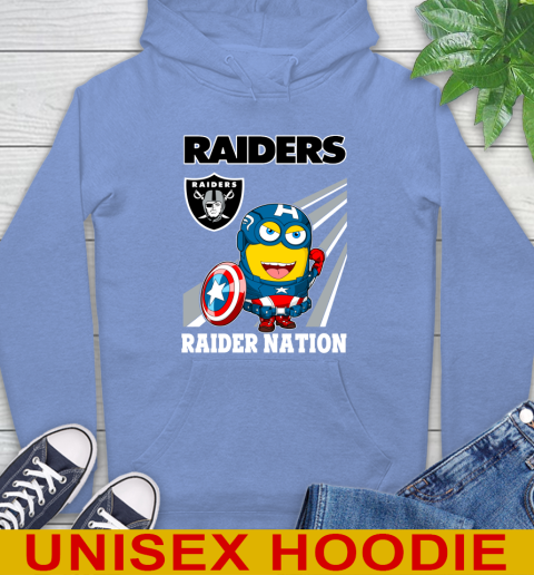NFL Football Oakland Raiders Captain America Marvel Avengers Minion Shirt Hoodie 11