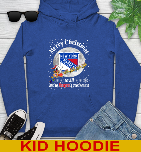 New York Rangers Merry Christmas To All And To Rangers A Good Season NHL Hockey Sports Youth Hoodie 10