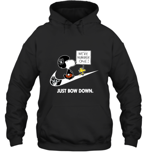 Oakland Raiders Are Number One – Just Bow Down Snoopy Hoodie