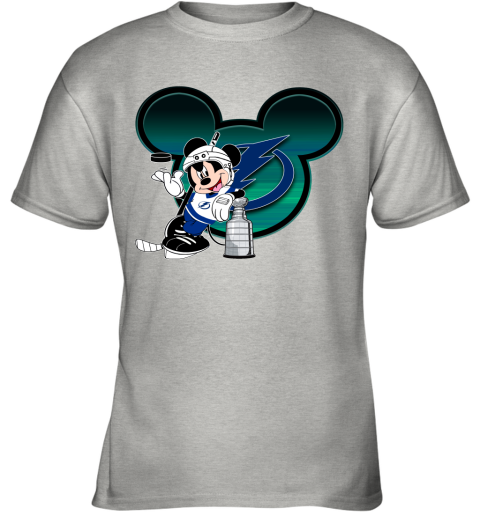 NHL Tampa Bay Lightning Stanley Cup Mickey Mouse Disney Hockey T Shirt 8BJuCT9VB9M youth t shirt 26 95 151514 front ash