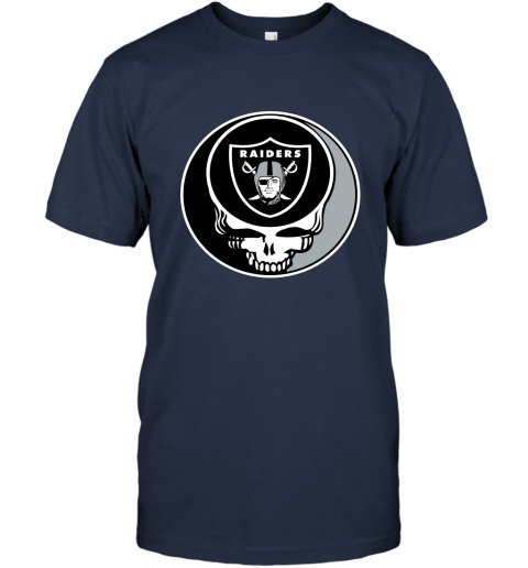 NFL Oakland Raiders Grateful Dead Rock Band Football Sports tDNOwnW0xZG classic t shirt 2 95 151514 front navy