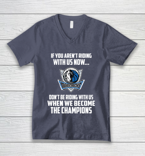 NBA Dallas Mavericks Basketball We Become The Champions V-Neck T-Shirt 7