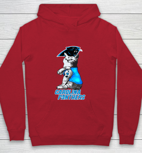 NFL Football My Cat Loves Carolina Panthers Youth Hoodie 7