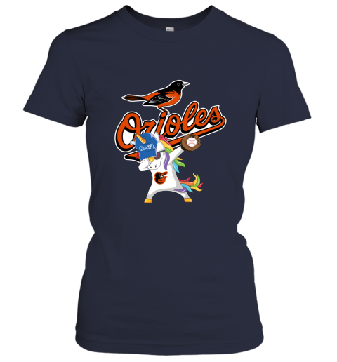 Hip Hop Dabbing Unicorn Flippin Love Baltimore Orioles Women's T-Shirt